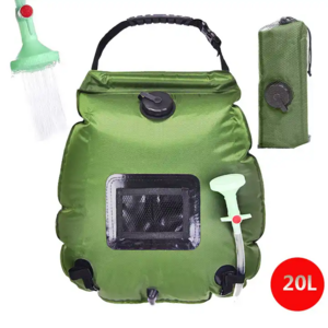 Outdoor Tools Hiking Climbing Bath Equipment Shower Head Switchable Solar Bath Bag 20L Water Bags Outdoor Camping Shower Bag