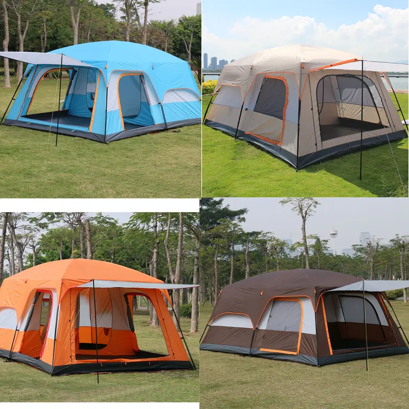 Large Family Camping 4 Seasons Waterproof Camping Tent Instant Pop Up Tent Family Tent Camping Outdoor