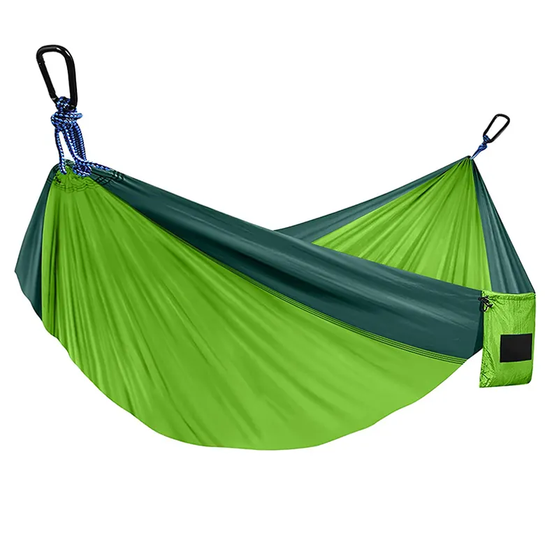 Parechute Lightweight Hammock Outdoor Camping Hanging Folding Knit Hammock Folding Nylon Double Camping Hammocks