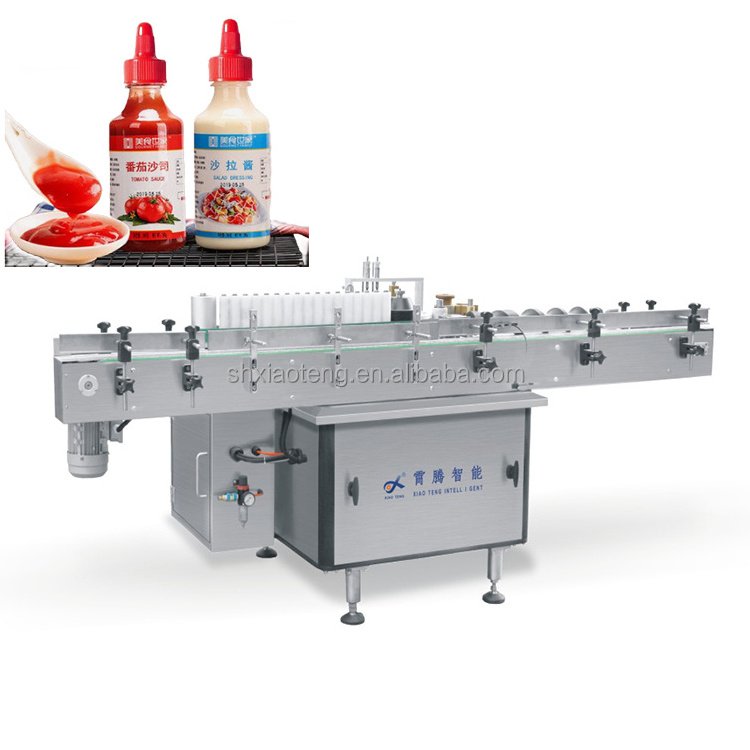 2024 XIAOTENG Cold wet glue labeling machine automatic tin can labeling applicator, vinegar sauce glass bottle cold glue labelle