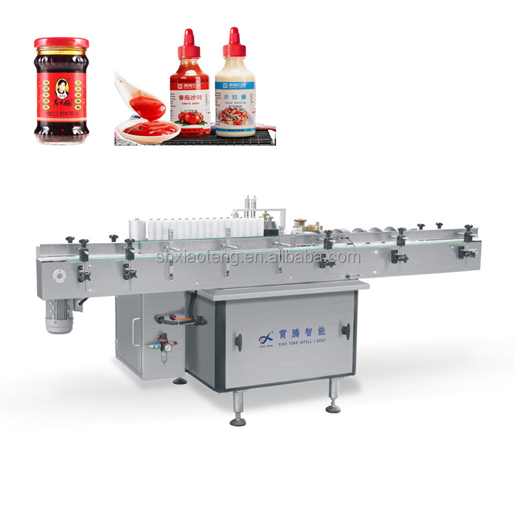 2024 XIAOTENG Cold wet glue labeling machine automatic tin can labeling applicator, vinegar sauce glass bottle cold glue labelle