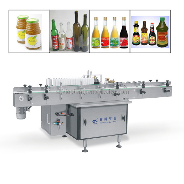 2024 XIAOTENG Cold wet glue labeling machine automatic tin can labeling applicator, vinegar sauce glass bottle cold glue labelle