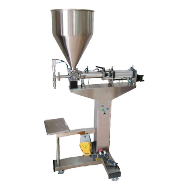 crack small digital control pump peanut butter filling machine