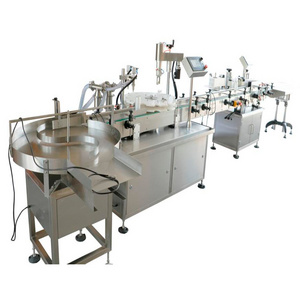 Liquid filling capping production line cosmetic packaging machine