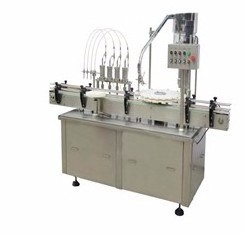 Liquid filling capping production line cosmetic packaging machine