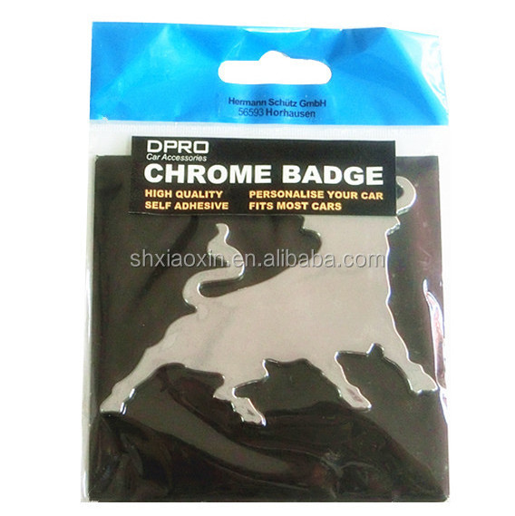 Bull Custom Car Chrome Badge Emblem