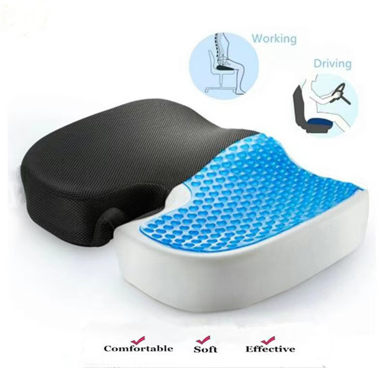 Memory Foam Cooling Chair Orthopedic Gel Office Cushion for Chairs Breathable and Pillows Cushion