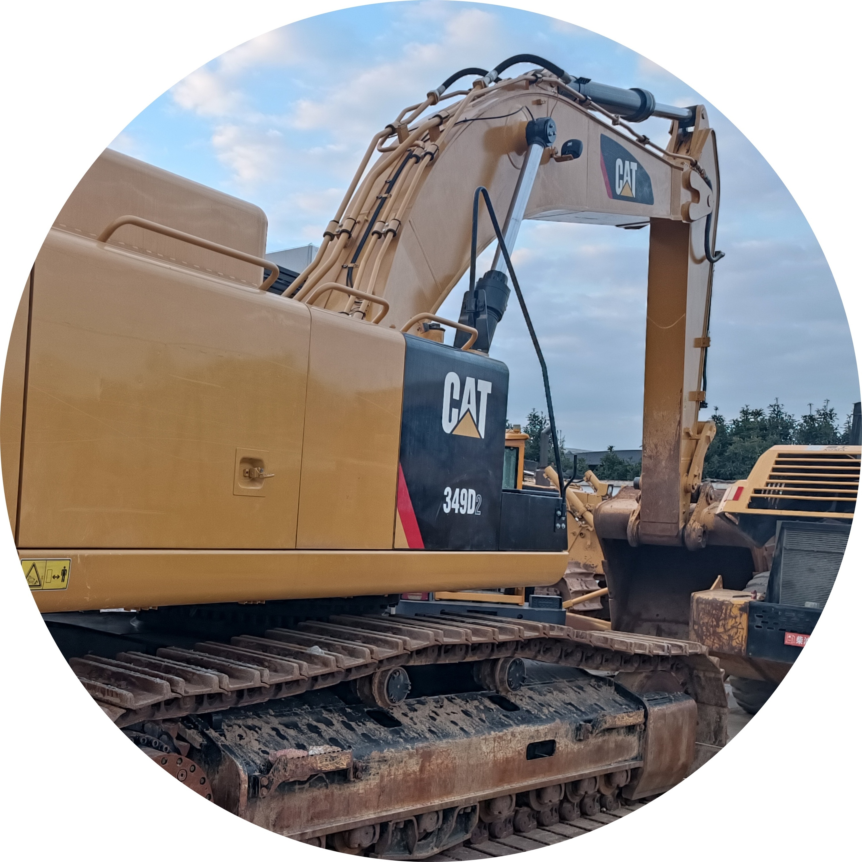 CAT 349 large 50 ton second-hand mining crawler excavator for sale