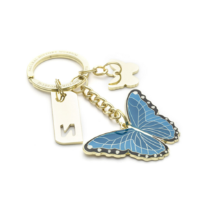 Beautiful women hand bag accessory butterfly keychain for girls