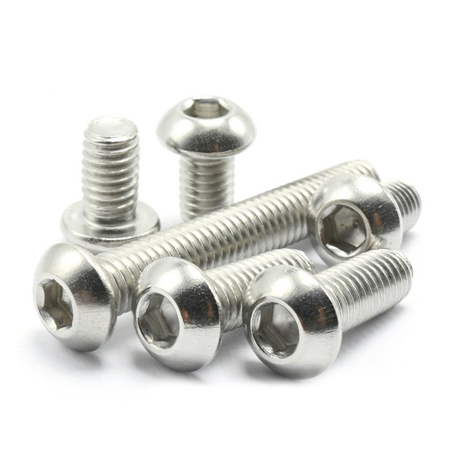 Class 8.8 black Round head hexagon screw Pan socket Bolt Mushroom umbrella head Cup screw machine screws