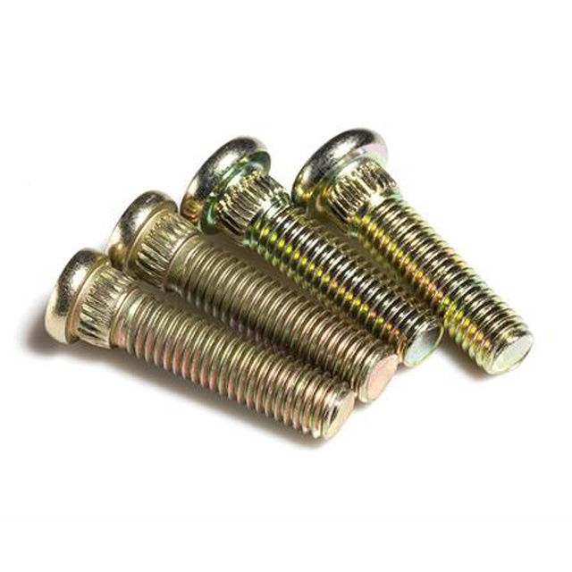 M10 Wheel hub bolt plated yellow zinc bolt