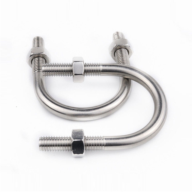 Customized steel galvanized u bolt clamp 1inch stainless steel 304 316 U type bolts