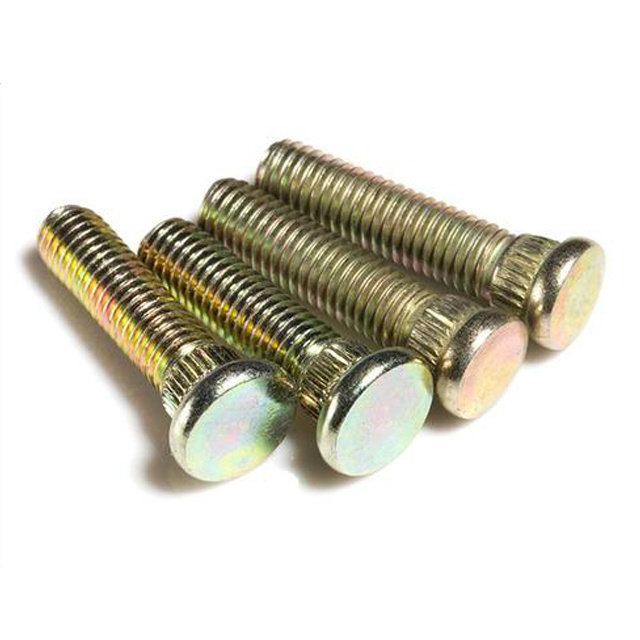 M10 Wheel hub bolt plated yellow zinc bolt