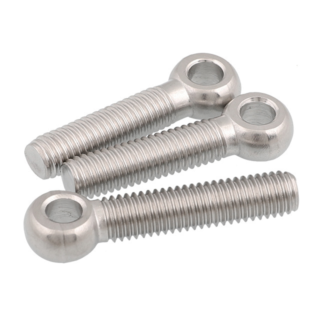 Factory Customized Lifting Slipknot Eye Bolt Swing Bolts Stainless Steel Round Fish Eye Screw