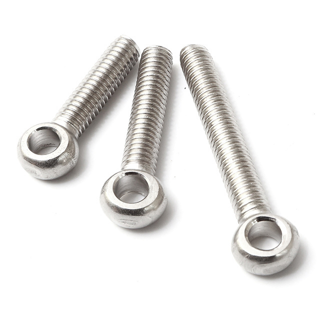 Factory Customized Lifting Slipknot Eye Bolt Swing Bolts Stainless Steel Round Fish Eye Screw