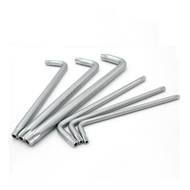 Wholesale steel torx allen key wrench set stainless steel ss304 T10, T15, T20 torx drive hexagon wrench