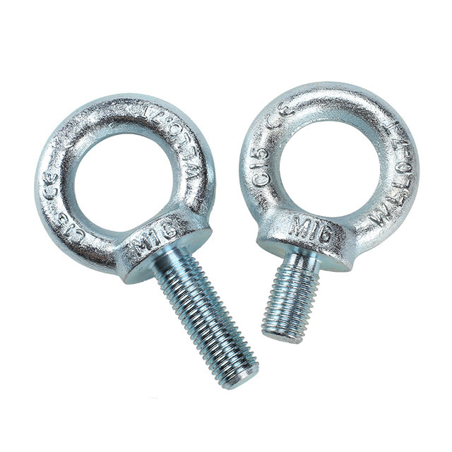 Factory customized grade 4.8 zinc plated lifting eye bolts stainless steel 304 M10 ring eye bolts