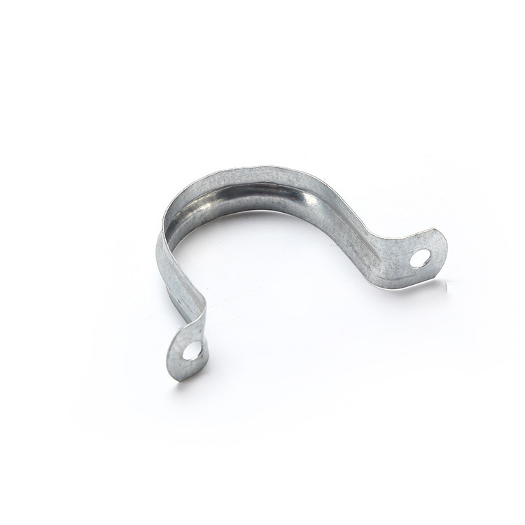 Customized Stainless Steel  U Type Pipe Clip Clamp Galvanized Metal Hose Clamp Saddle Pipe Clamp