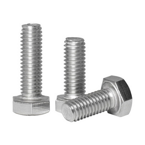 Factory directly fasteners 9mm bolt DIN933 M8x30 ss 316 hex bolt