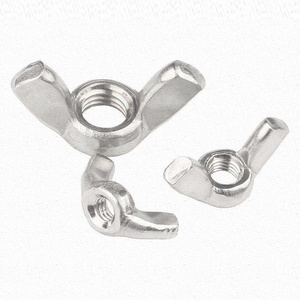 1/4"-20 Thread Carbon Steel Butterfly Wing nut and bolt with zinc plated or black oxide finish