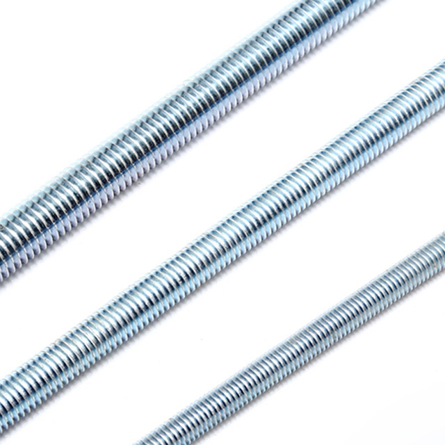 Fully threaded stud bolt DIN975 DIN976 m4 m5 m10 m20 m30 hot dip galvanized carbon steel threaded rod 4mm 8mm 9mm 10mm 26mm 60mm