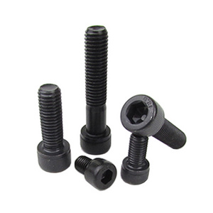 DIN912 Black allen bolt M2 M3 M4 M5 M6 M8 M10 M12 M14 M16 M18 M20 M20x70 grade 8.8 10.8 129 Full Thread Hex Socket Head Screw