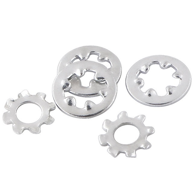 Din6798 External Teeth Serrated Lock Washers Machine accessories metric toothed lock washers