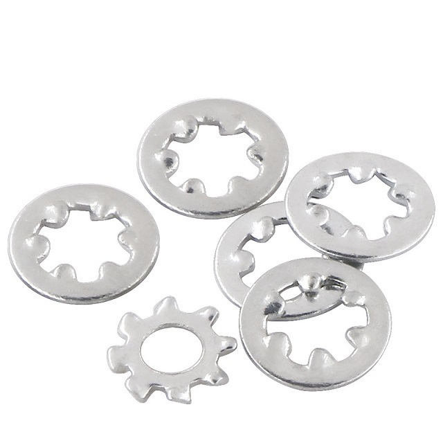 Din6798 External Teeth Serrated Lock Washers Machine accessories metric toothed lock washers