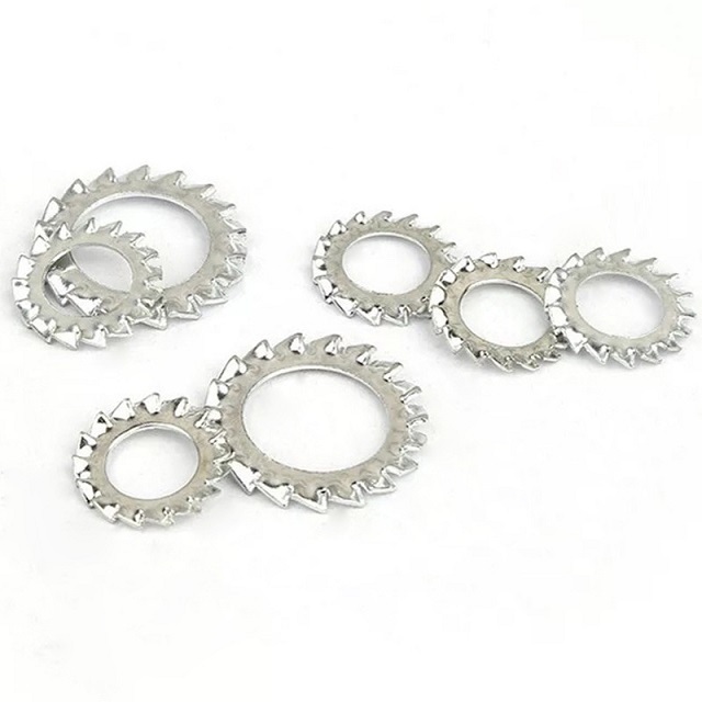 Din6798 External Teeth Serrated Lock Washers Machine accessories metric toothed lock washers