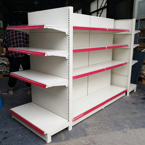 Factory Customized Color Size Grocery Store Rack 4 layers Supermarket shelves System Gondola Supermarket Equipment Shelf