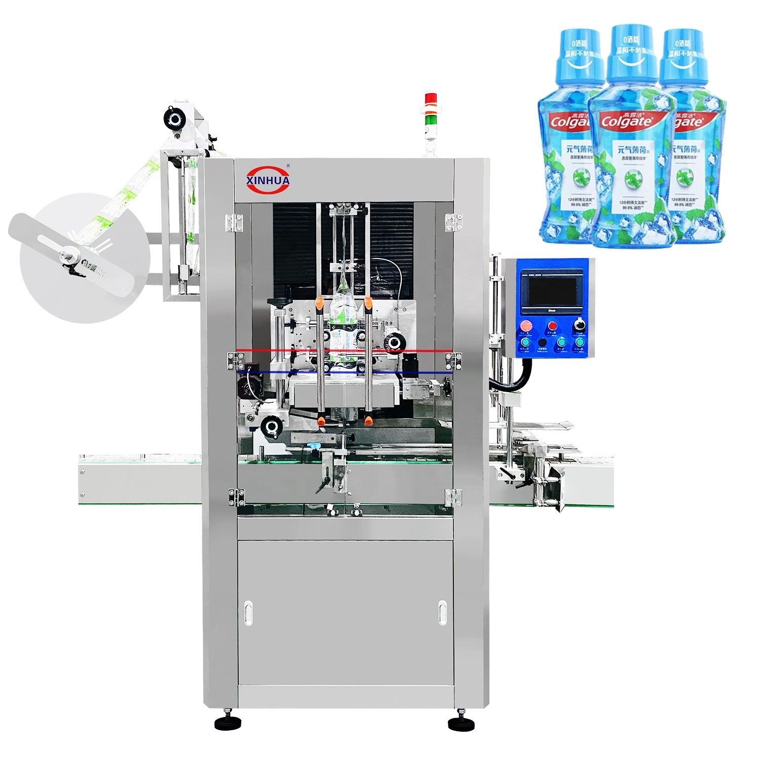 Middle Body Sleeve Shrink Sleeve Labeling Machine For PVC PET OPS