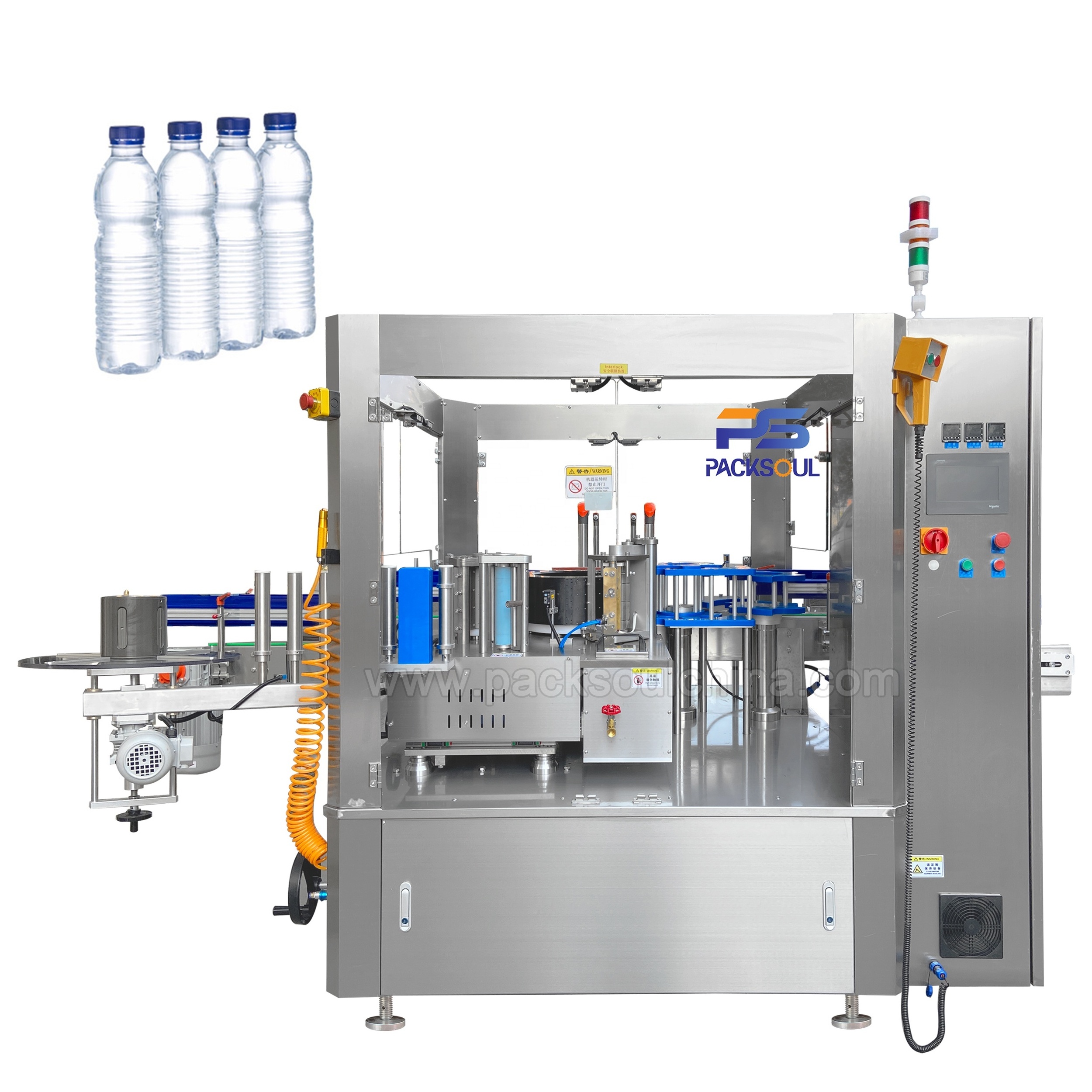 Opp Labeling Machine Water Bottle Labeling Machine Label Application Round Square Oval Case Packaging Type 3000-30000bph