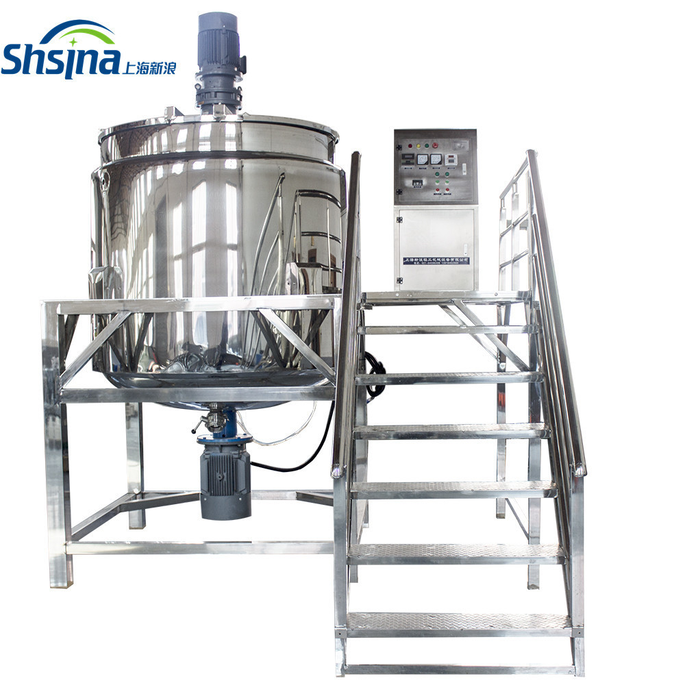 Chemical Double jacket steam or electric heating  stainless steel mixing tank tank