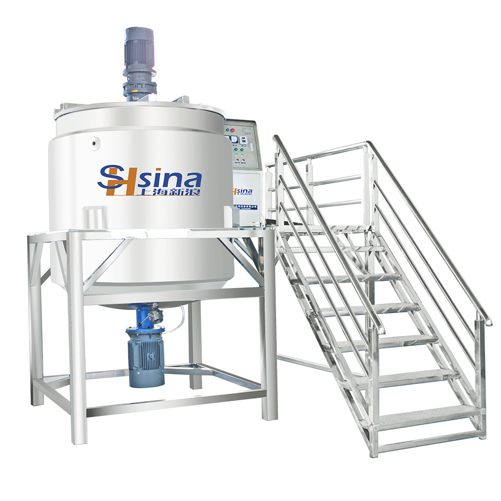 liquid soap emulsifying homogenizer mixer making machine from 100-5000L capacity