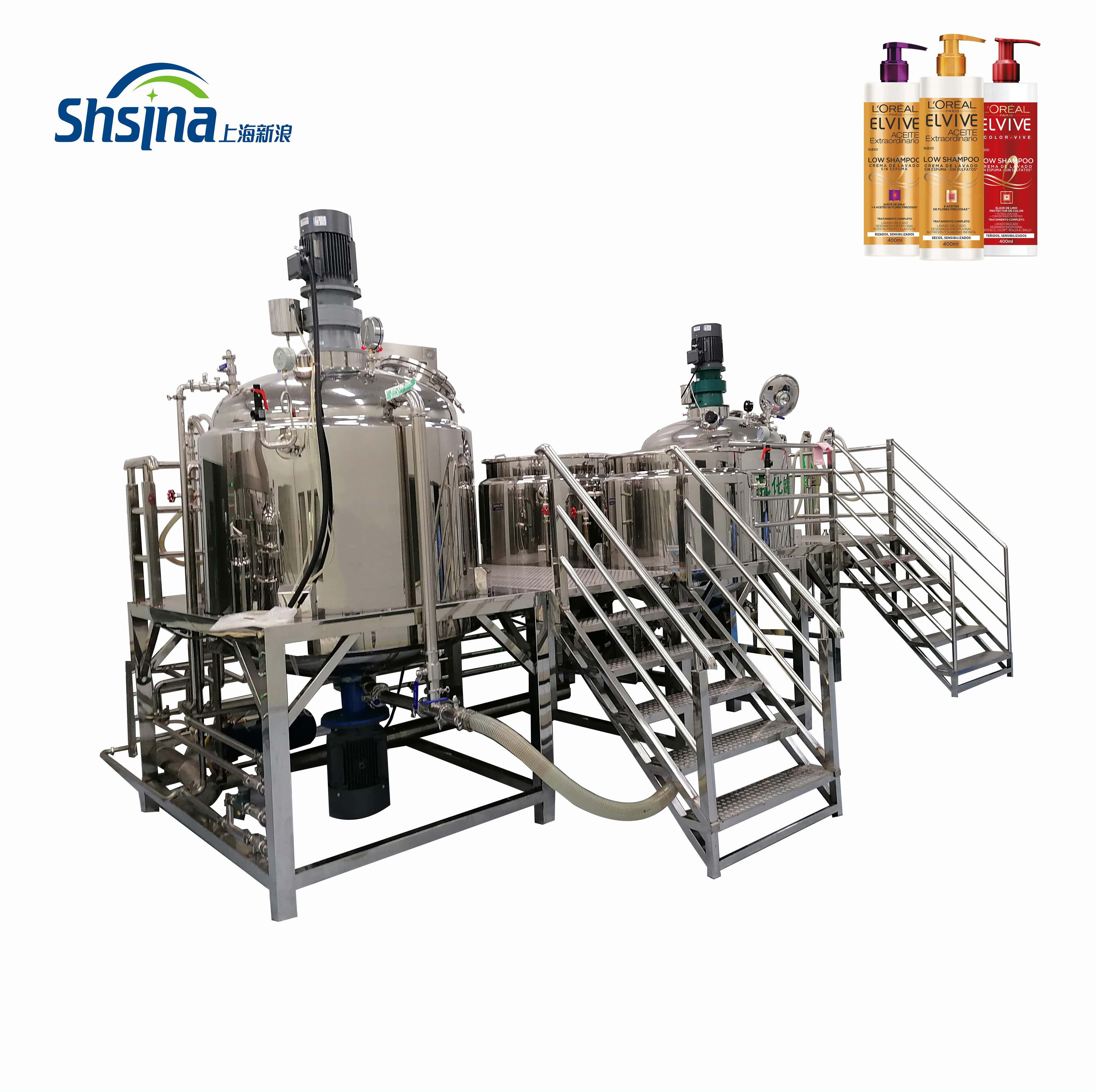 liquid soap emulsifying homogenizer mixer making machine from 100-5000L capacity