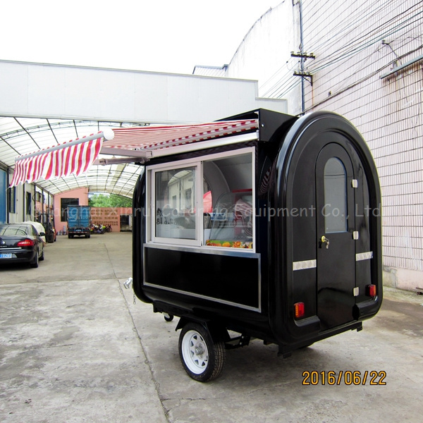 Mobile Snack Trailer Cart Bars for Sale Other Hotel & Restaurant Supplies Fiber Glass Food Trucks Mobile Restaurant 2 Big Wheels