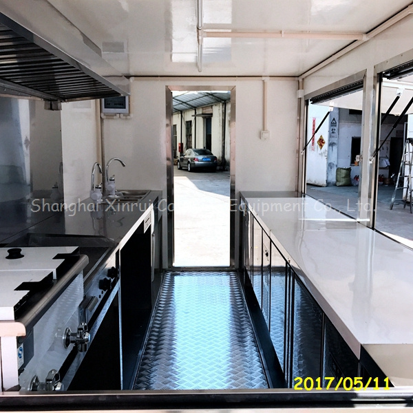 Cotton Candy Carts Square Prefab Restaurant Hood for Sale Engineers Available to Service Machinery Overseas Mobile Restaurant