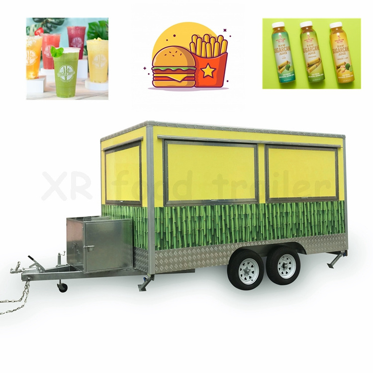 good burger sugarcane juice machine kiosk cart food trucks foodtrailer stall shop lemonade trailer for sale in philippines