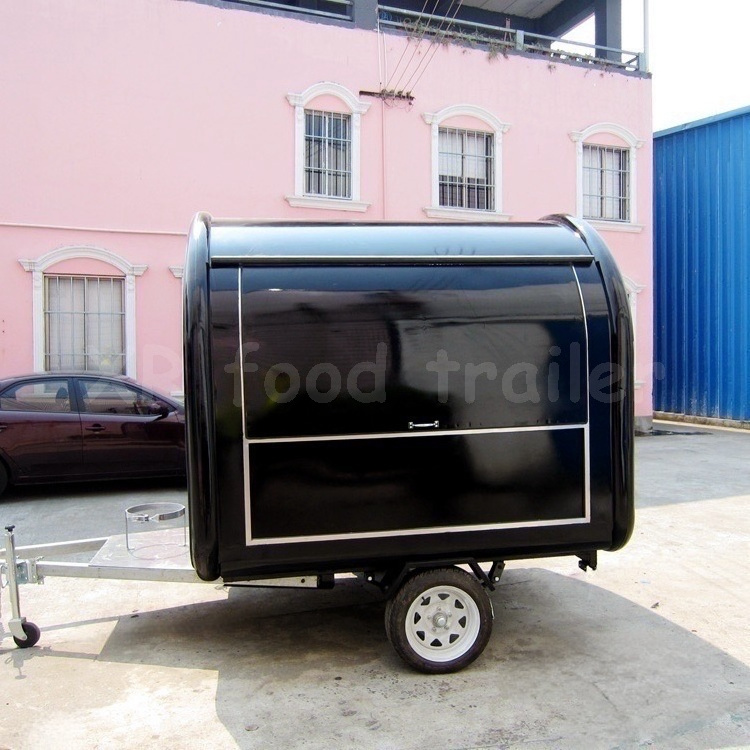 Mini Round Food Cart Trailer Fast Food New Small Car Mobile Restaurant for Sale Other Hotel & Restaurant Supplies Fiber Glass