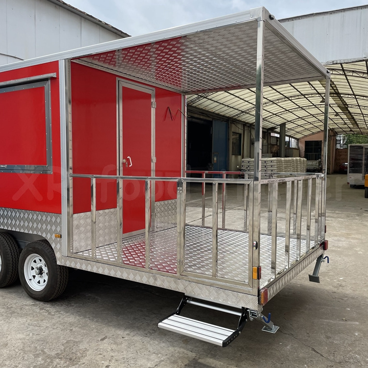 Roasted Chicken Grill Food Truck Trailer Mobile Restaurant Machine Milk Mobile Fast Food Mobile Kitchen Car to Sell Fruit