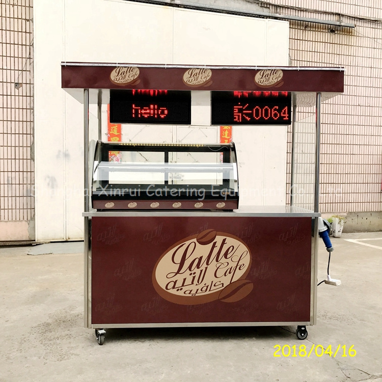 Car Computer Fiberglass Factory Supply Mobile Kiosk and Push Cart Malaysia Fast Food Restaurant Bike Restaurant Fruit Cart