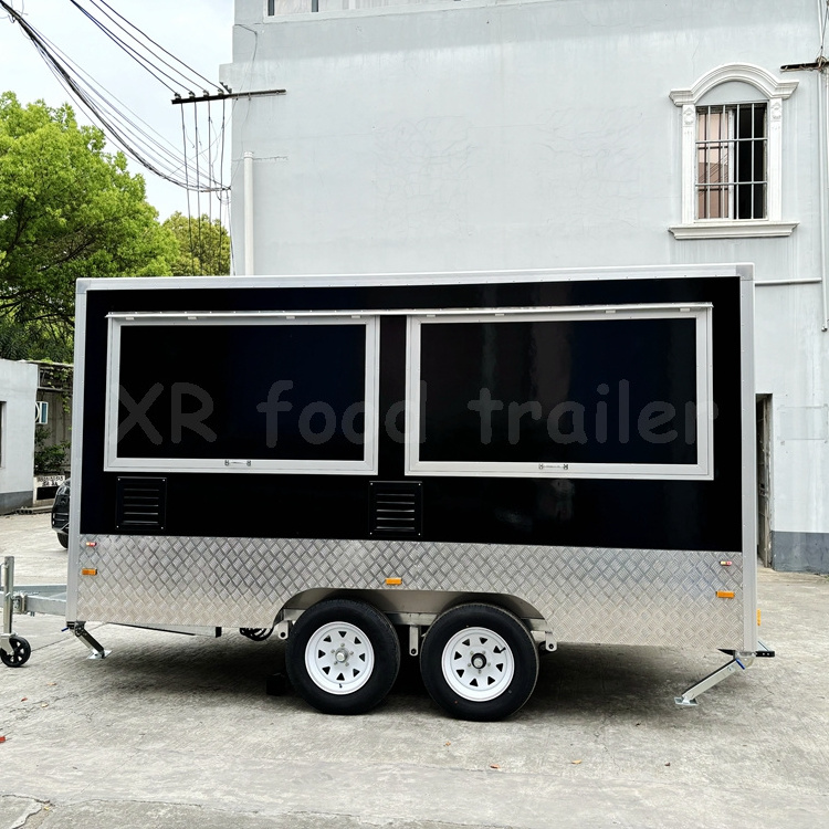 food carts and food trailers truck fully equipped with full kitchen gas chicken rotisserie rotating