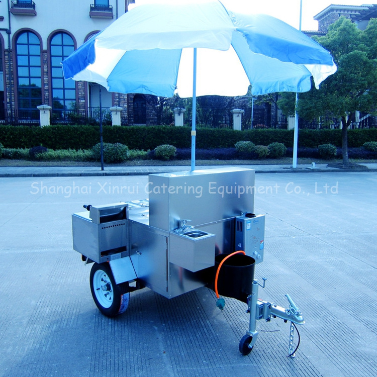 Hot Dog Cart Trailer French Fry Cart Trailer Vending Single Car Restaurant Restaurant Equipment Mobile Restaurant Food Cart