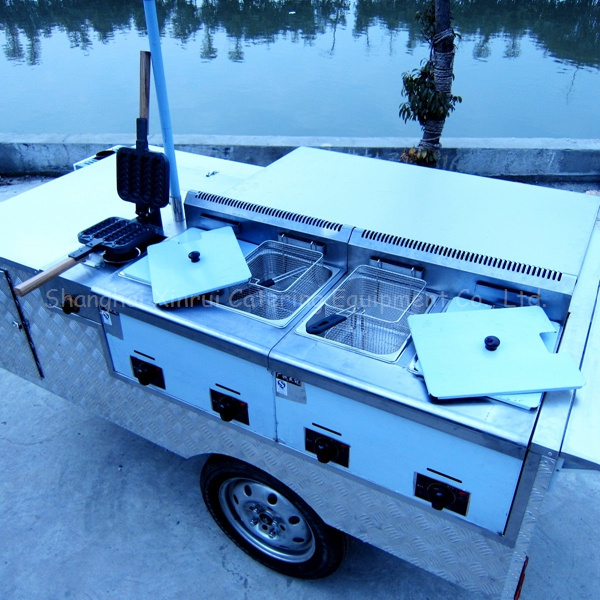 hot dog mobile food cart for sale with sun umbrella