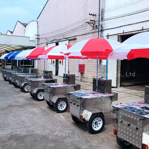 portable chariot carritos de cheap hot dog food vending carts trailers stand kiosk used with wheels umbrellas for sale