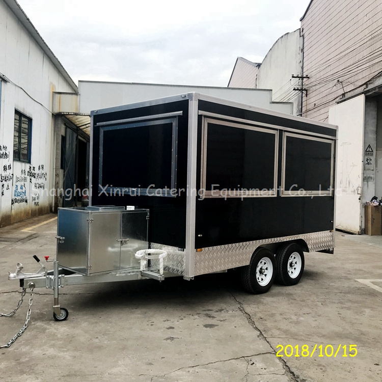 Mobile Deep Fryer Food Truck Trailer Carts Chinese Sell Food Everywhere for Sale Craigslist Customized Double L350*w210*h210cm