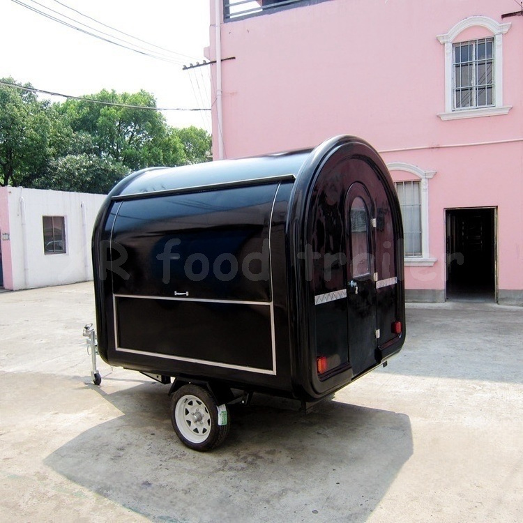 Mini Round Food Cart Trailer Fast Food New Small Car Mobile Restaurant for Sale Other Hotel & Restaurant Supplies Fiber Glass