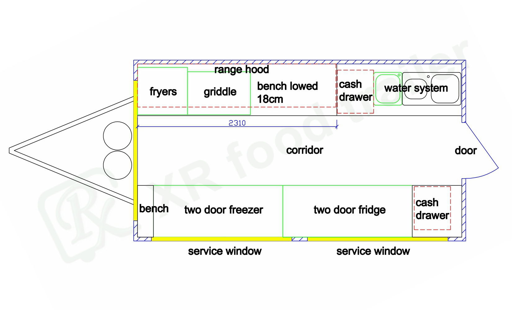 best designed mobile square consession trailer food carts and food trucks mobile food trailers for sale malaysia