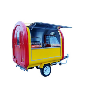 Cheap Hot Dog Caravans Food Caravan Car Cart for Sale Food Trailer Round Mobile Fruit Cart Double Decker Bus Mobile Restaurant