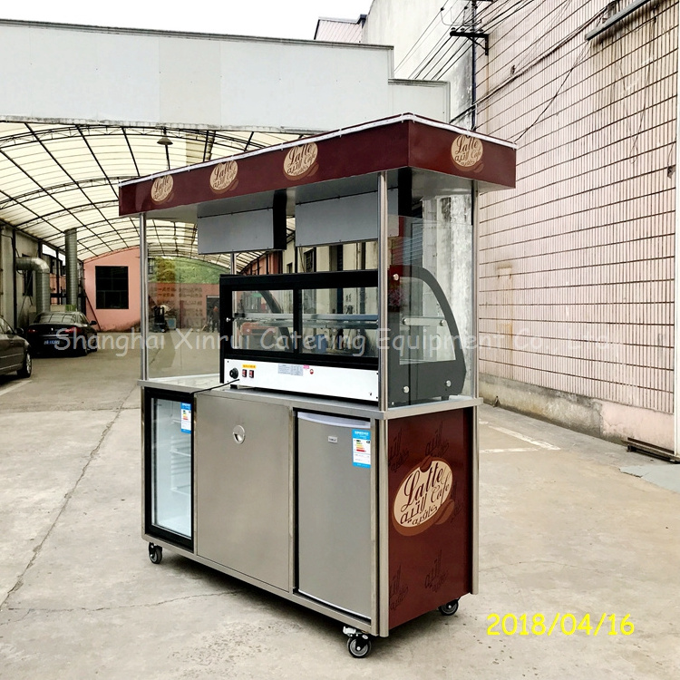 Car Computer Fiberglass Factory Supply Mobile Kiosk and Push Cart Malaysia Fast Food Restaurant Bike Restaurant Fruit Cart